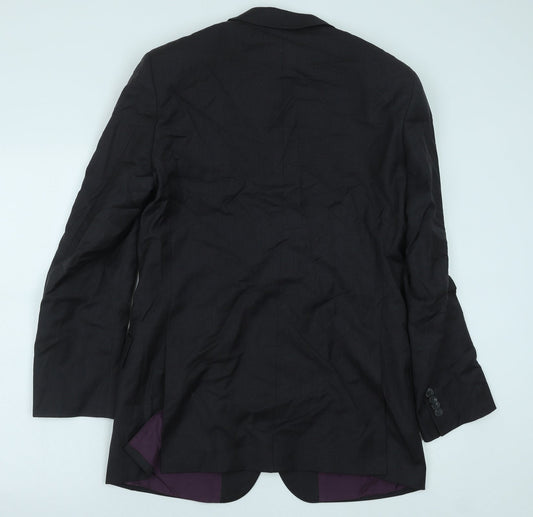 Preworn Mens Grey Wool Jacket Suit Jacket Size 39