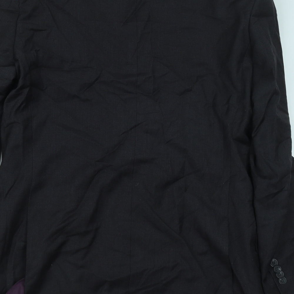 Preworn Mens Grey Wool Jacket Suit Jacket Size 39