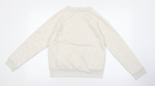 Marks and Spencer Womens Grey Polyester Pullover Sweatshirt Size 8 Pullover