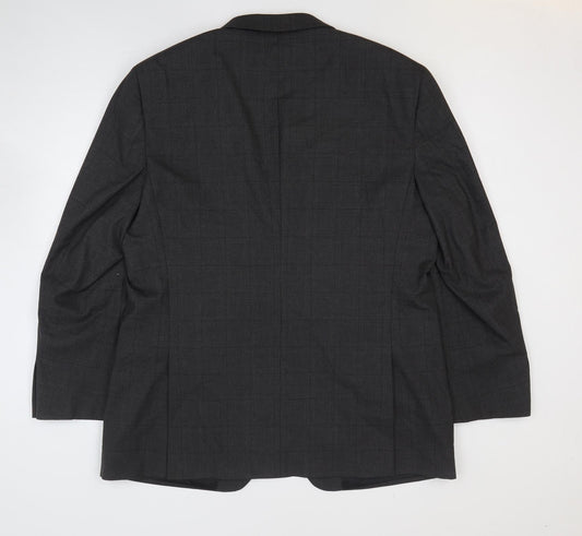 Burton Mens Grey Polyester Jacket Suit Jacket Size 46