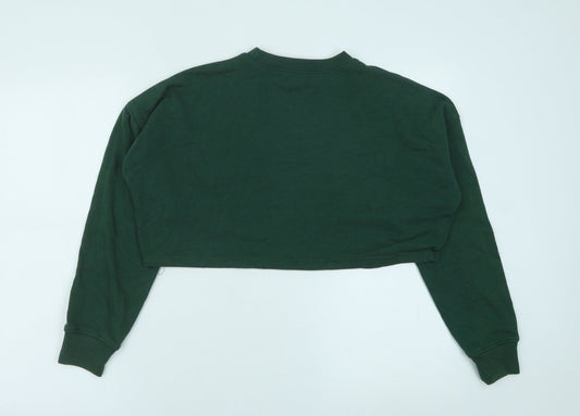 Nasty Gal Womens Green Polyester Pullover Sweatshirt Size 6 Pullover - Cropped