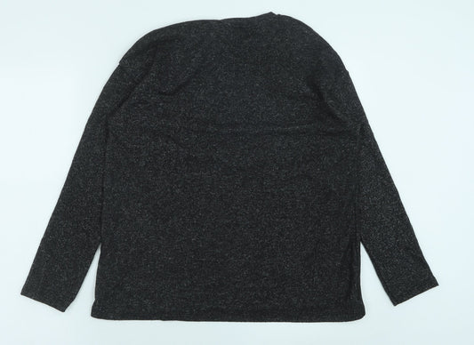 Zara Womens Grey Cotton Pullover Sweatshirt Size M Pullover
