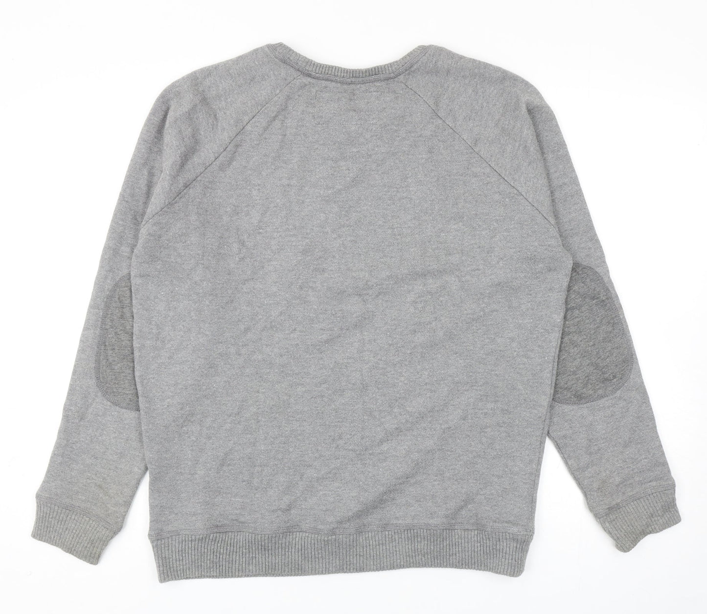 Disneyland Paris Womens Grey Round Neck Cotton Pullover Jumper Size M - Mickey Mouse