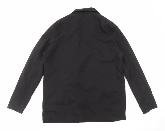 PRETTYLITTLETHING Womens Black Jacket Size 10 Button