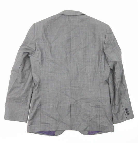 NEXT Mens Grey Polyester Jacket Suit Jacket Size M