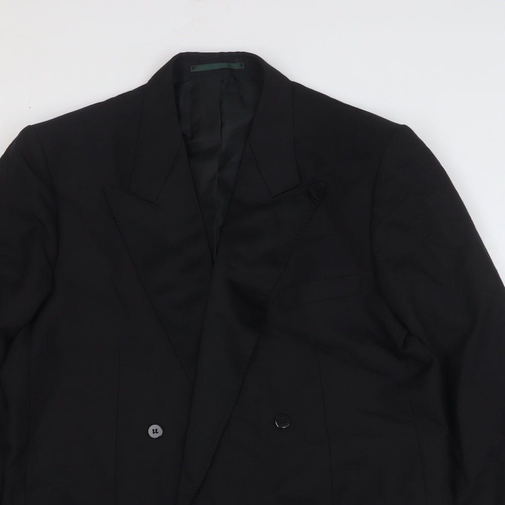 Dunn & Co Mens Black Polyester Jacket Suit Jacket Size 42