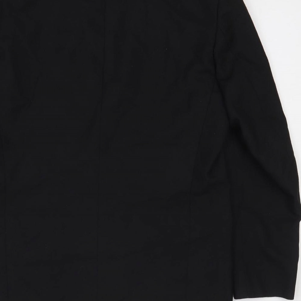 Dunn & Co Mens Black Polyester Jacket Suit Jacket Size 42