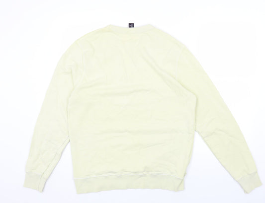 H&M Mens Green Cotton Pullover Sweatshirt Size M