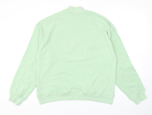 Preworn Womens Green Polyester Pullover Sweatshirt Size S Pullover - Out Of Time