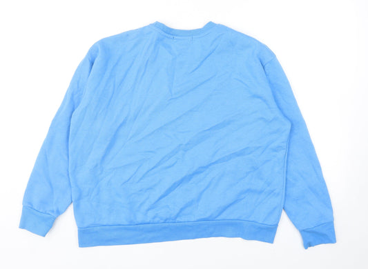 Primark Womens Blue Cotton Pullover Sweatshirt Size M Pullover - Its Yours to Own