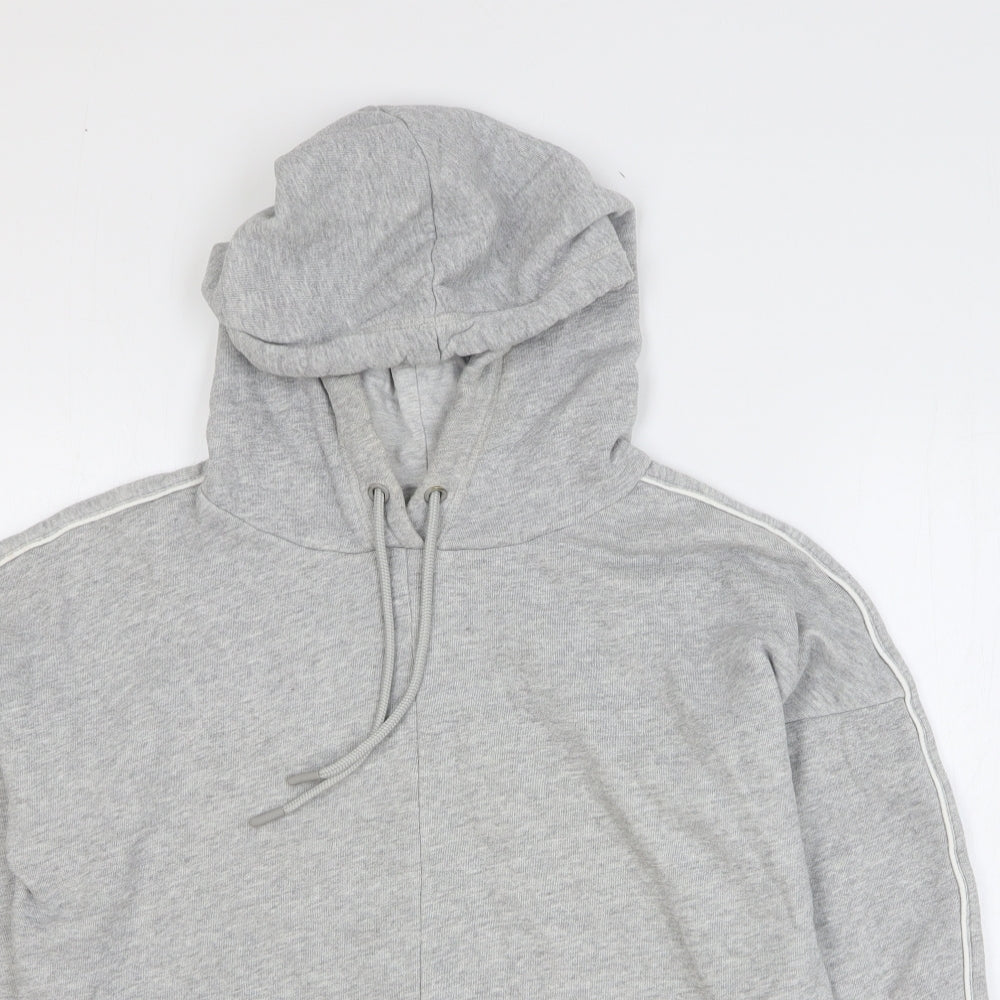 Jack Wills Womens Grey Cotton Pullover Hoodie Size 12 Pullover