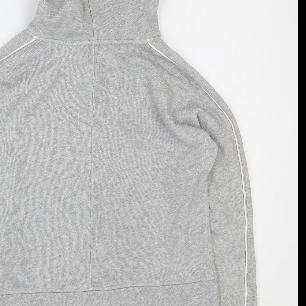 Jack Wills Womens Grey Cotton Pullover Hoodie Size 12 Pullover