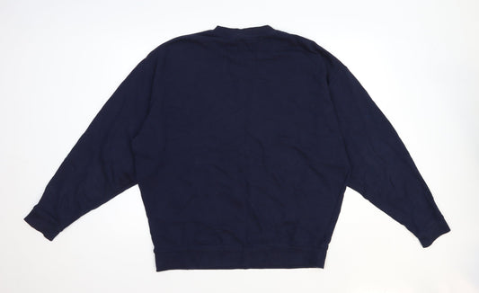 ASOS Mens Blue Cotton Pullover Sweatshirt Size M