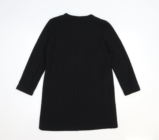 Red Herring Womens Black Overcoat Coat Size 8