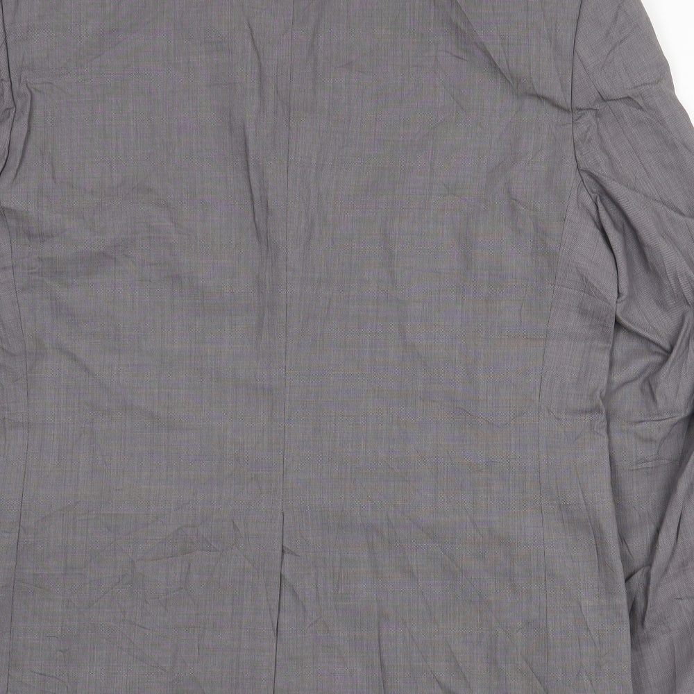 Marks and Spencer Mens Grey Wool Jacket Blazer Size 38