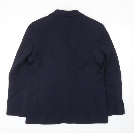 Marks and Spencer Mens Blue Polyamide Jacket Blazer Size 40
