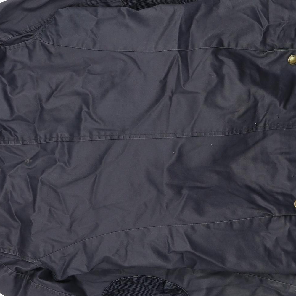Jack Wills Womens Blue Windbreaker Coat Size 8 Button