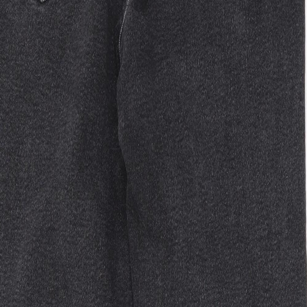 Stradivarius Womens Grey Cotton Skinny Jeans Size S L27 in Regular Button