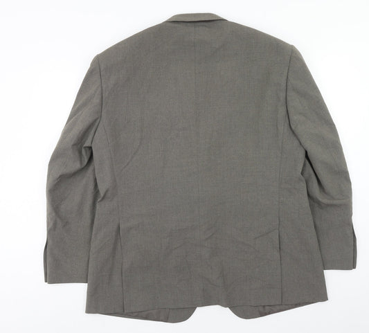 Marks and Spencer Mens Grey Polyester Jacket Blazer Size 42