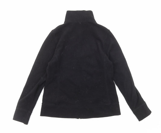 Preworn Womens Black Jacket Size 12 Zip