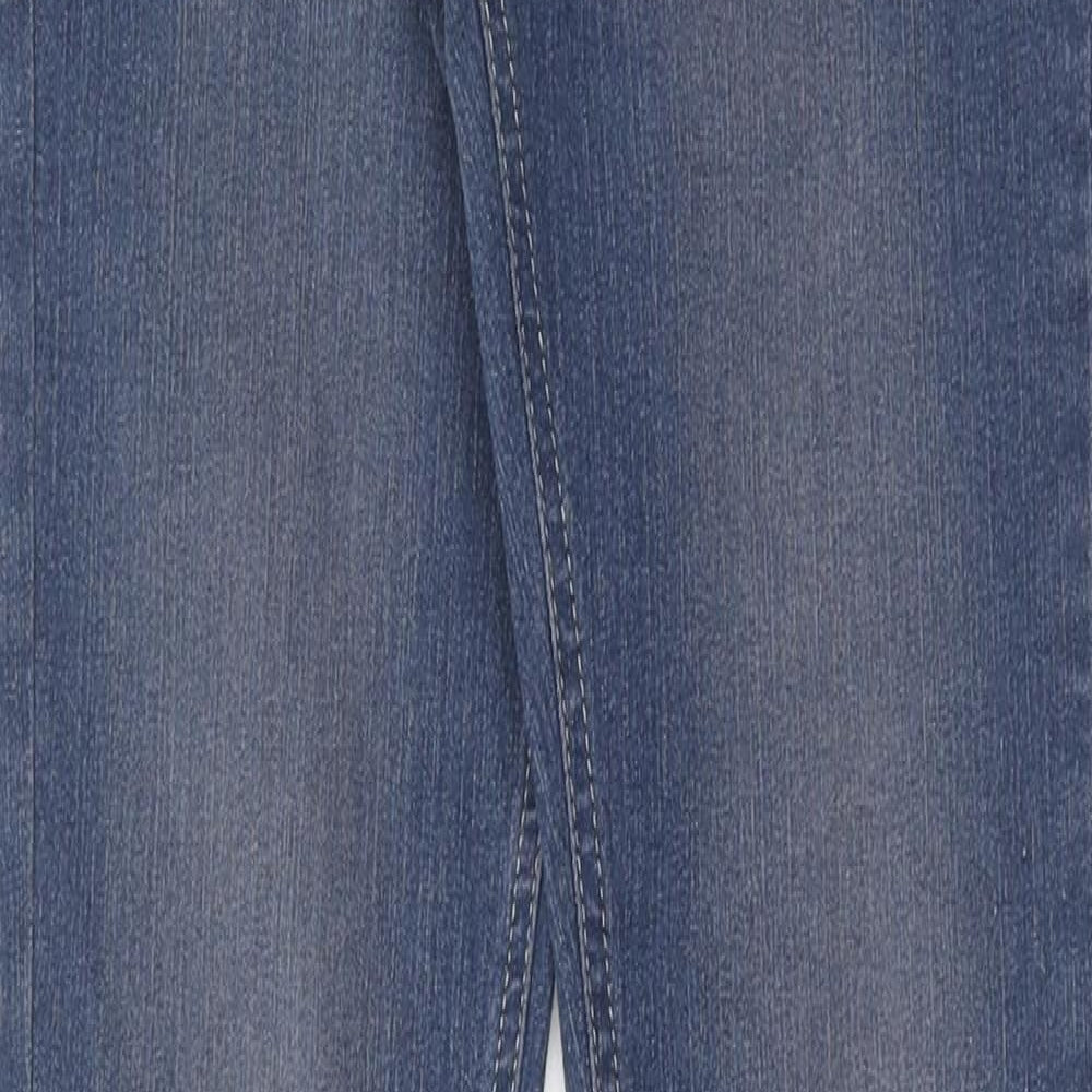 Vicunha Womens Blue Cotton Skinny Jeans Size 26 in Regular Zip