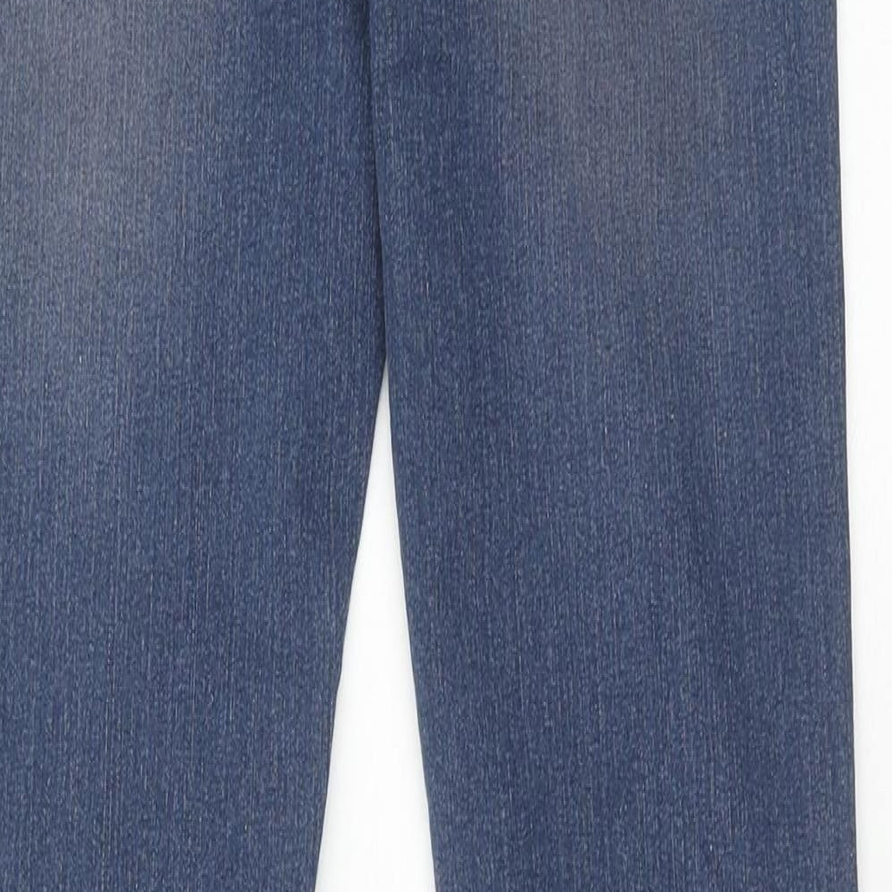 Vicunha Womens Blue Cotton Skinny Jeans Size 26 in Regular Zip
