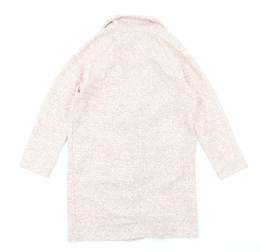 NEXT Womens Pink Overcoat Coat Size 8 Button