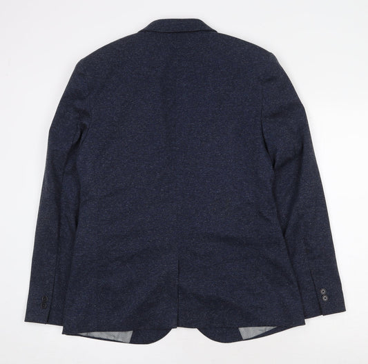 Burton Mens Blue Polyester Jacket Blazer Size M