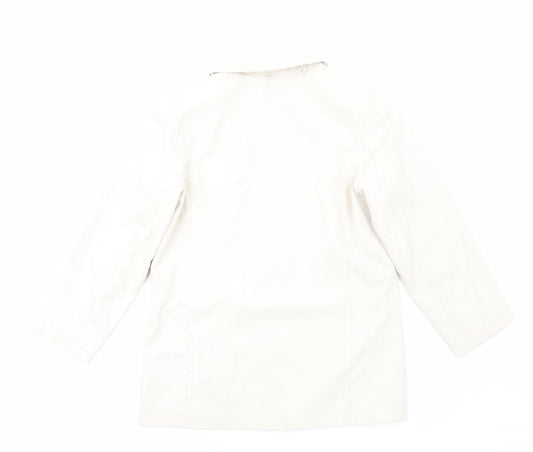 Isle of Cotton Womens Ivory Jacket Size 10 Zip