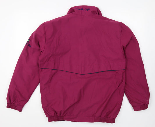 One Up Golf Mens Purple Jacket Size S Zip