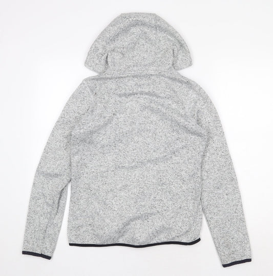 Leicester Football Club Mens Grey Polyester Full Zip Hoodie Size S