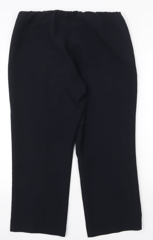 Vida Vi Womens Blue Polyester Trousers Size 14 Regular
