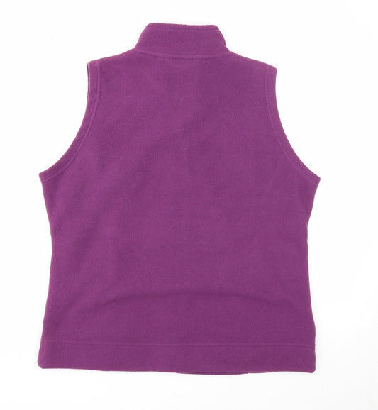 EWM Womens Purple Gilet Jacket Size 14 Zip