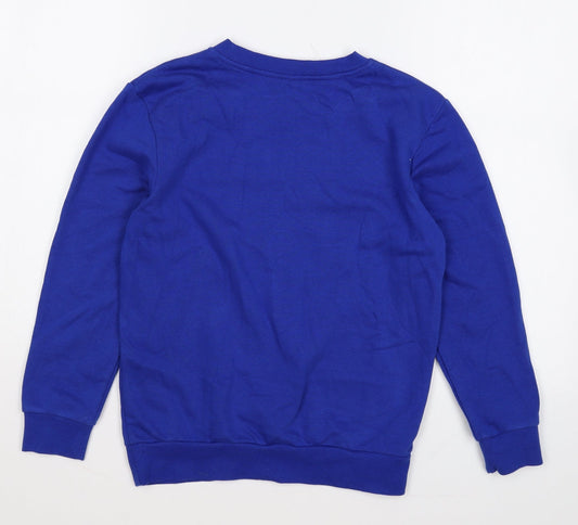 George Girls Blue Polyester Pullover Sweatshirt Size 8-9 Years Pullover
