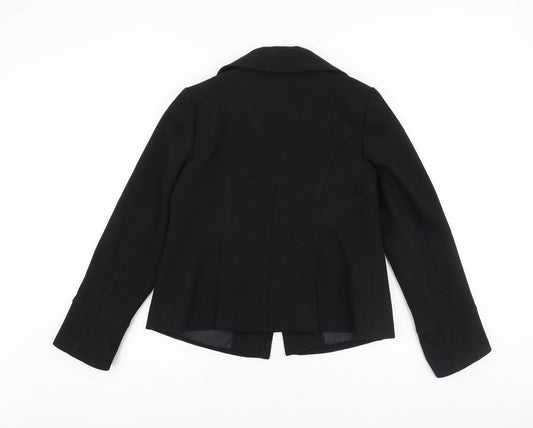 Evie Collection Womens Black Jacket Blazer Size 10 Button