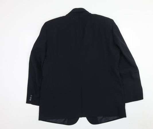 Jolliman Mens Blue Polyester Jacket Blazer Size 46