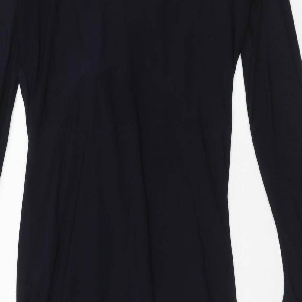 Wallis Womens Blue Polyester A-Line Size 14 V-Neck Pullover