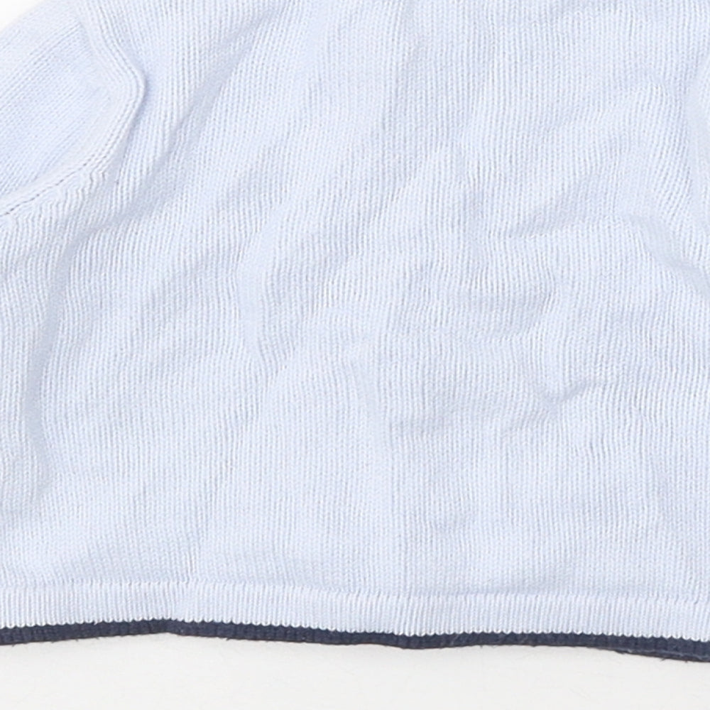 Nutmeg Baby Blue 100% Cotton Cardigan Jumper Size 3-6 Months Button