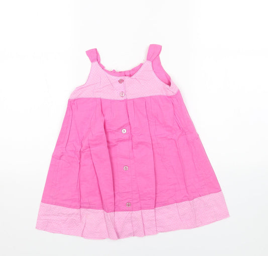 Disney Girls Pink Cotton Trapeze & Swing Size 4XL Round Neck Pullover - Disney Princess
