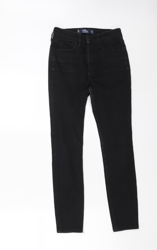 Hollister Mens Black Cotton Straight Jeans Size 24 in L26 in Regular Button