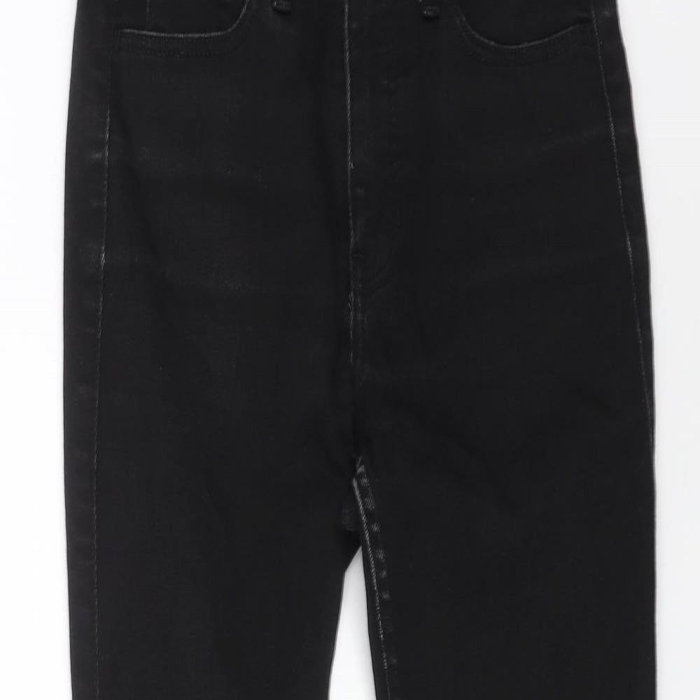 Hollister Mens Black Cotton Straight Jeans Size 24 in L26 in Regular Button