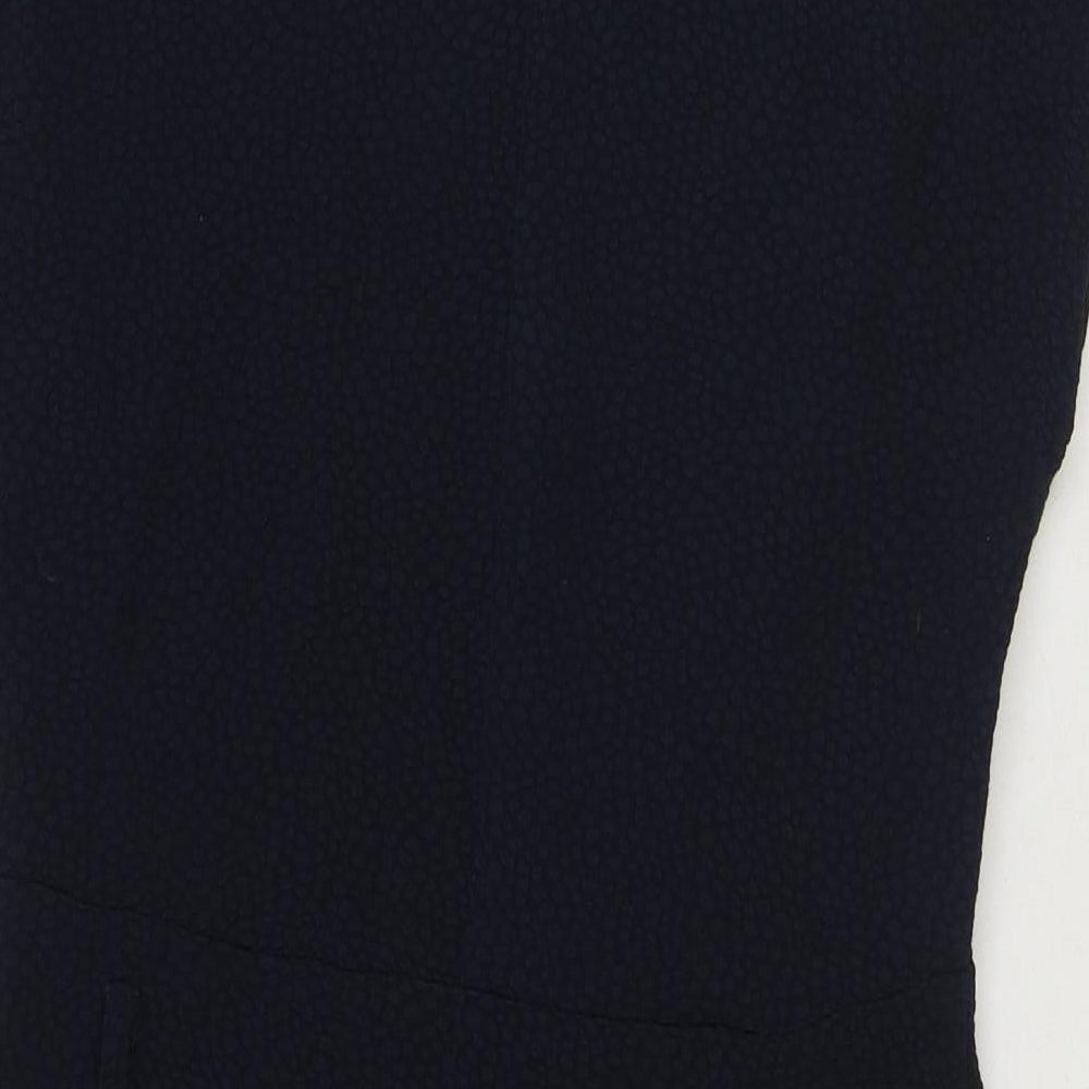 VILA Womens Blue Polyester Shift Size M V-Neck Pullover