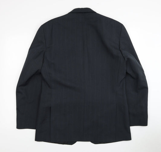 Burton Mens Grey Polyester Jacket Blazer Size 40 Regular
