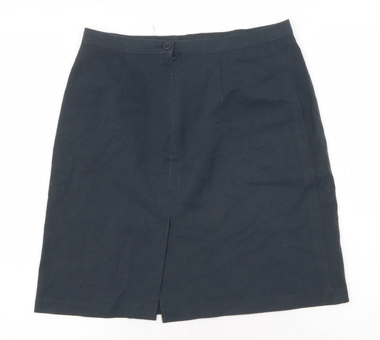 Nimbus Womens Grey Viscose Straight & Pencil Skirt Size 30 in Zip