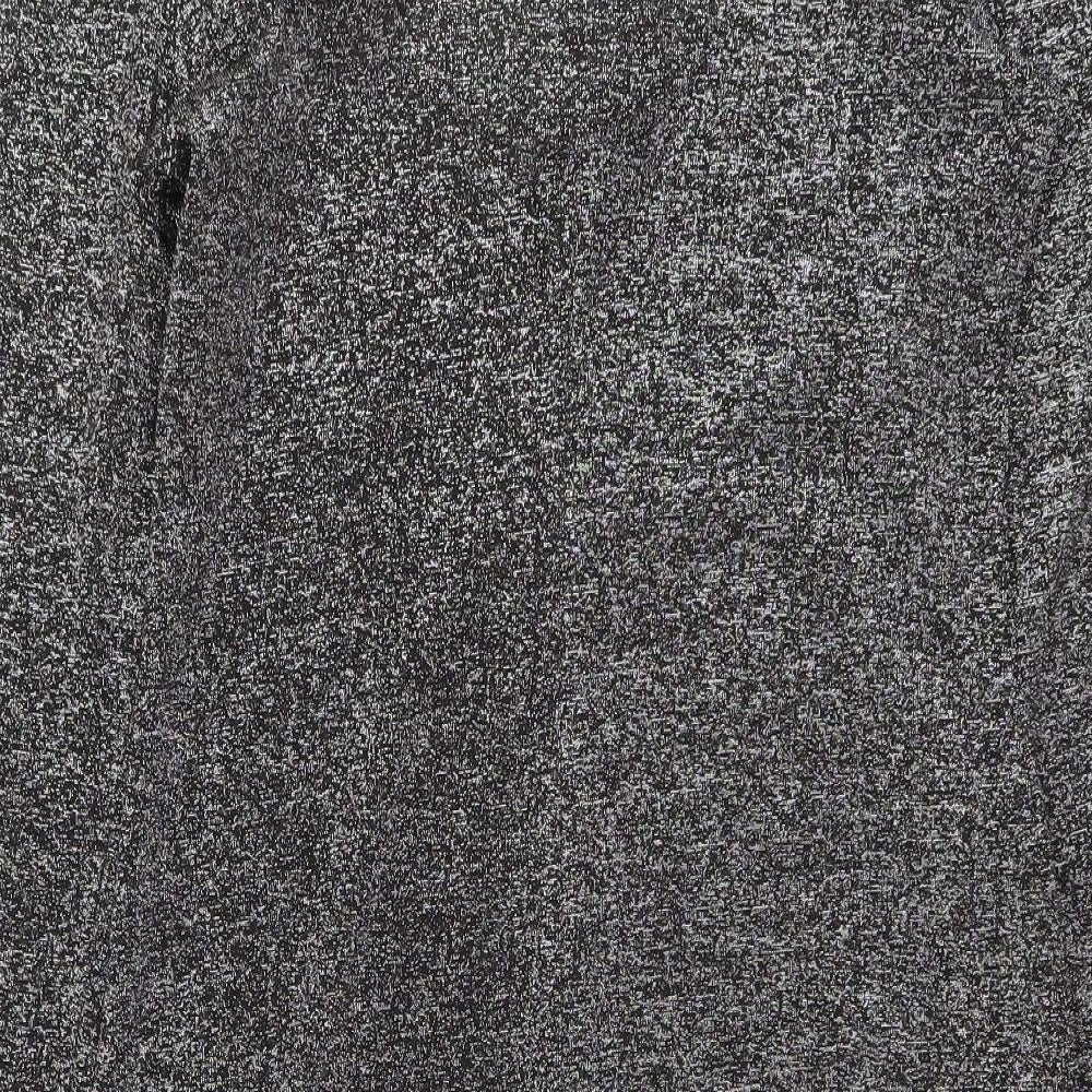 H&M Womens Silver Polyester A-Line Size M Scoop Neck Pullover