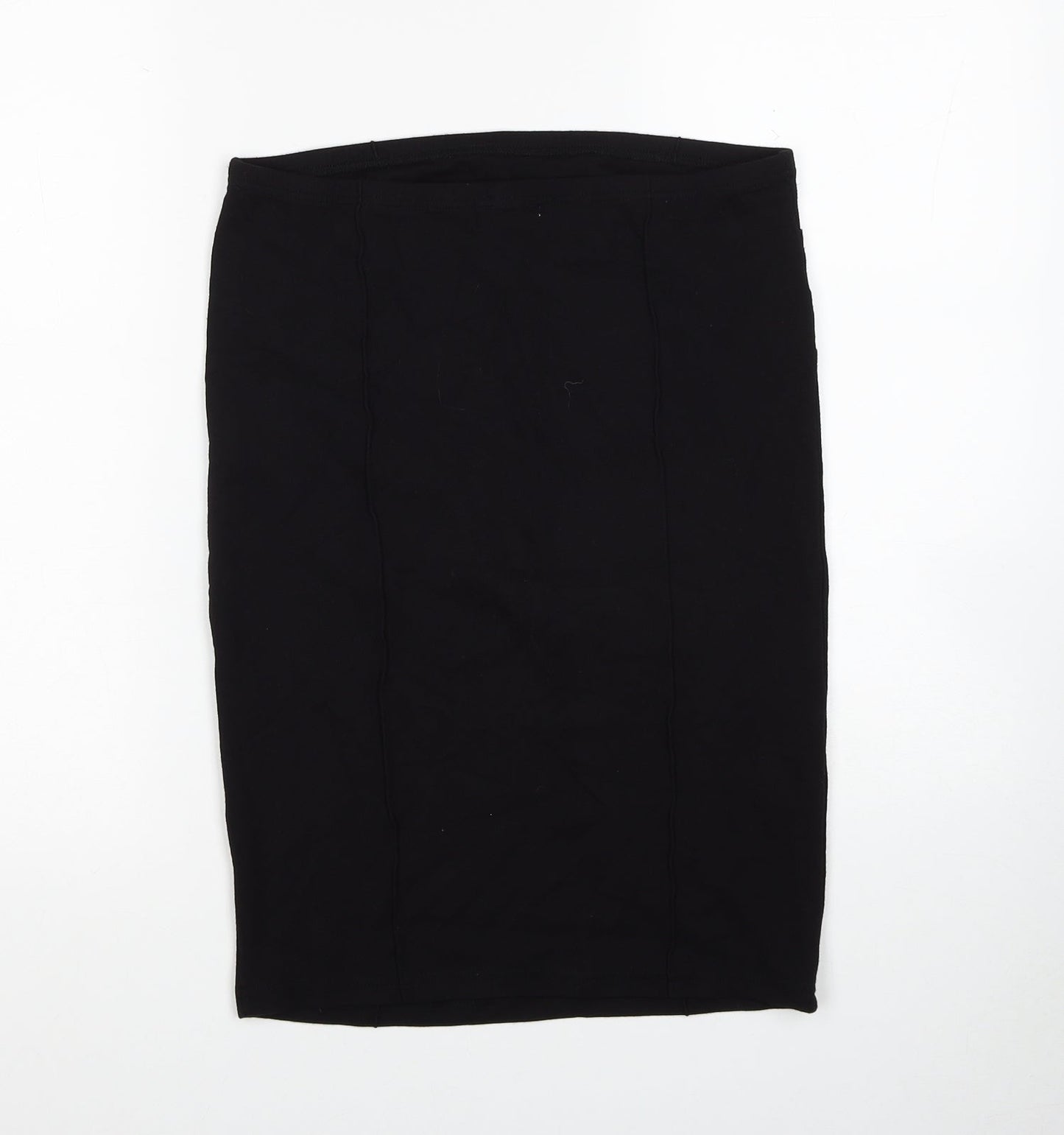 Mama-licious Womens Black Viscose Straight & Pencil Skirt Size M
