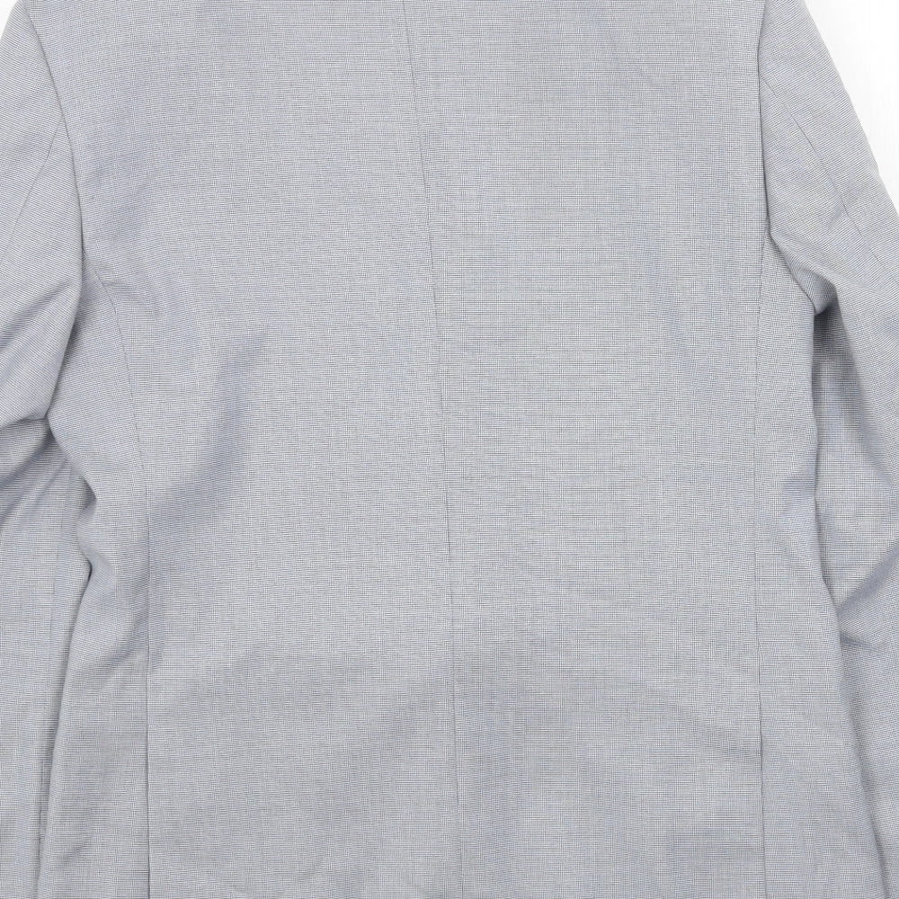 Marks and Spencer Mens Blue Polyester Jacket Blazer Size 36 Regular