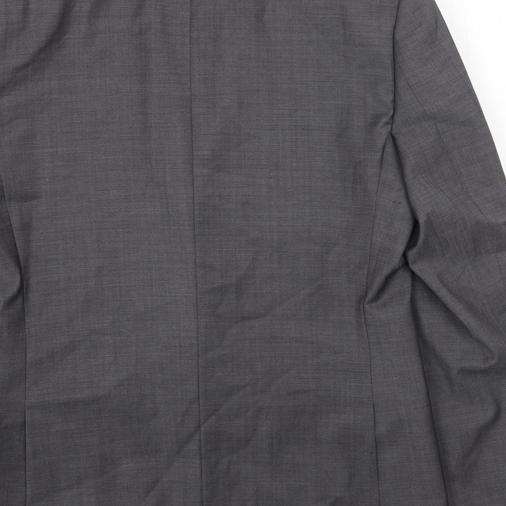Marks and Spencer Mens Grey Viscose Jacket Blazer Size 38 Regular