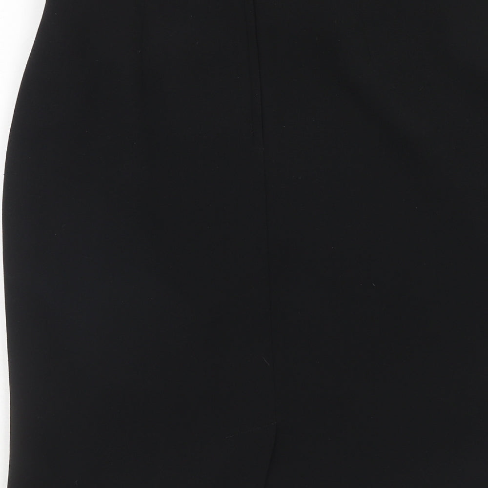 Marella Womens Black Polyester Straight & Pencil Skirt Size 14 Zip