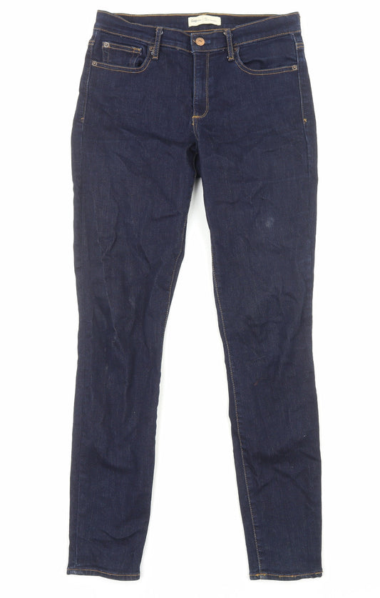 Gap Womens Blue Cotton Skinny Jeans Size 10 Regular Zip